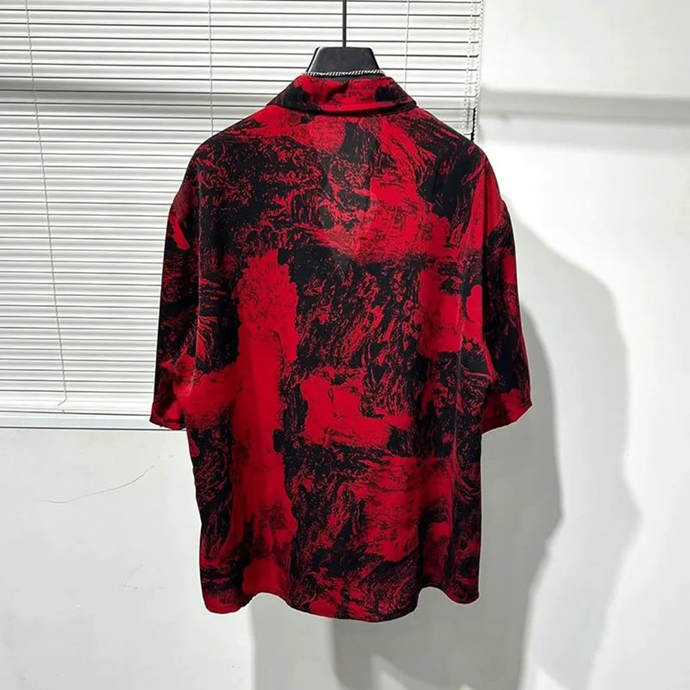 Paisagem vermelha irregular ma - Summer Vacation Clothing Men avaliação e preço