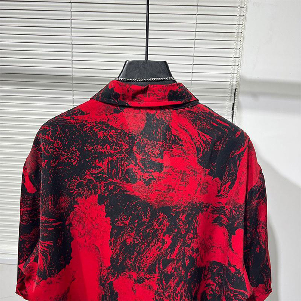 Paisagem vermelha irregular ma - Summer Vacation Clothing Men avaliação e preço