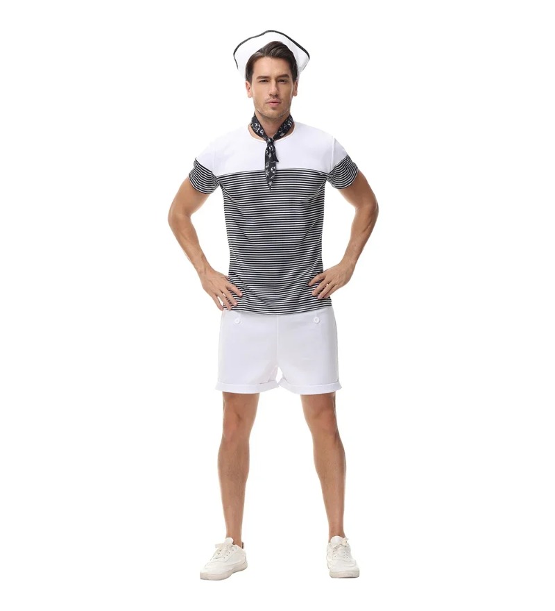 Casal traje de marinheiro da m - Summer Vacation Clothing Men avaliação e preço