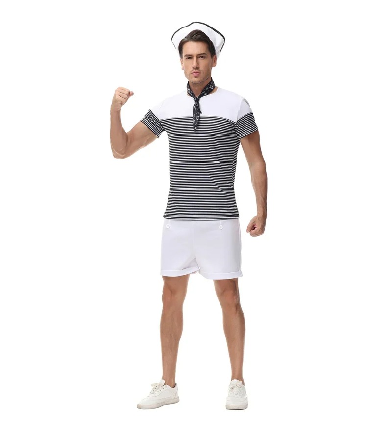 Casal traje de marinheiro da m - Summer Vacation Clothing Men avaliação e preço