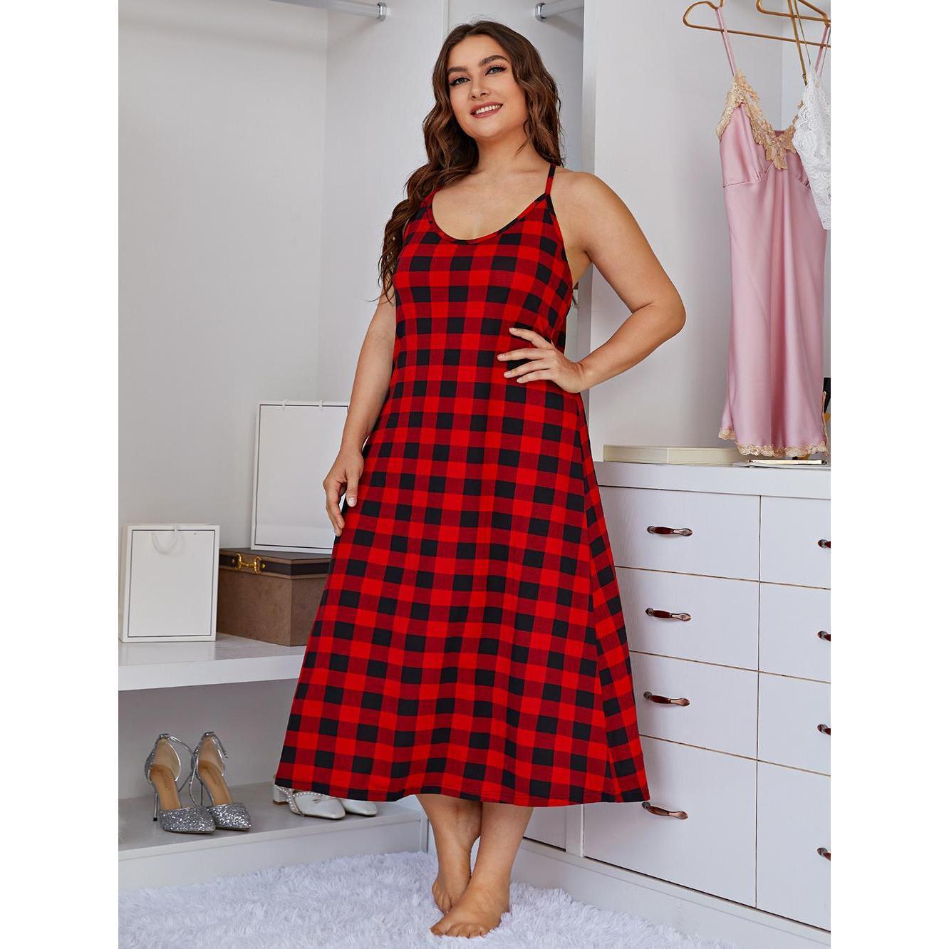 Vestido de dormir plus size fe - Summer Clothing For Plus Size Women avaliação e preço